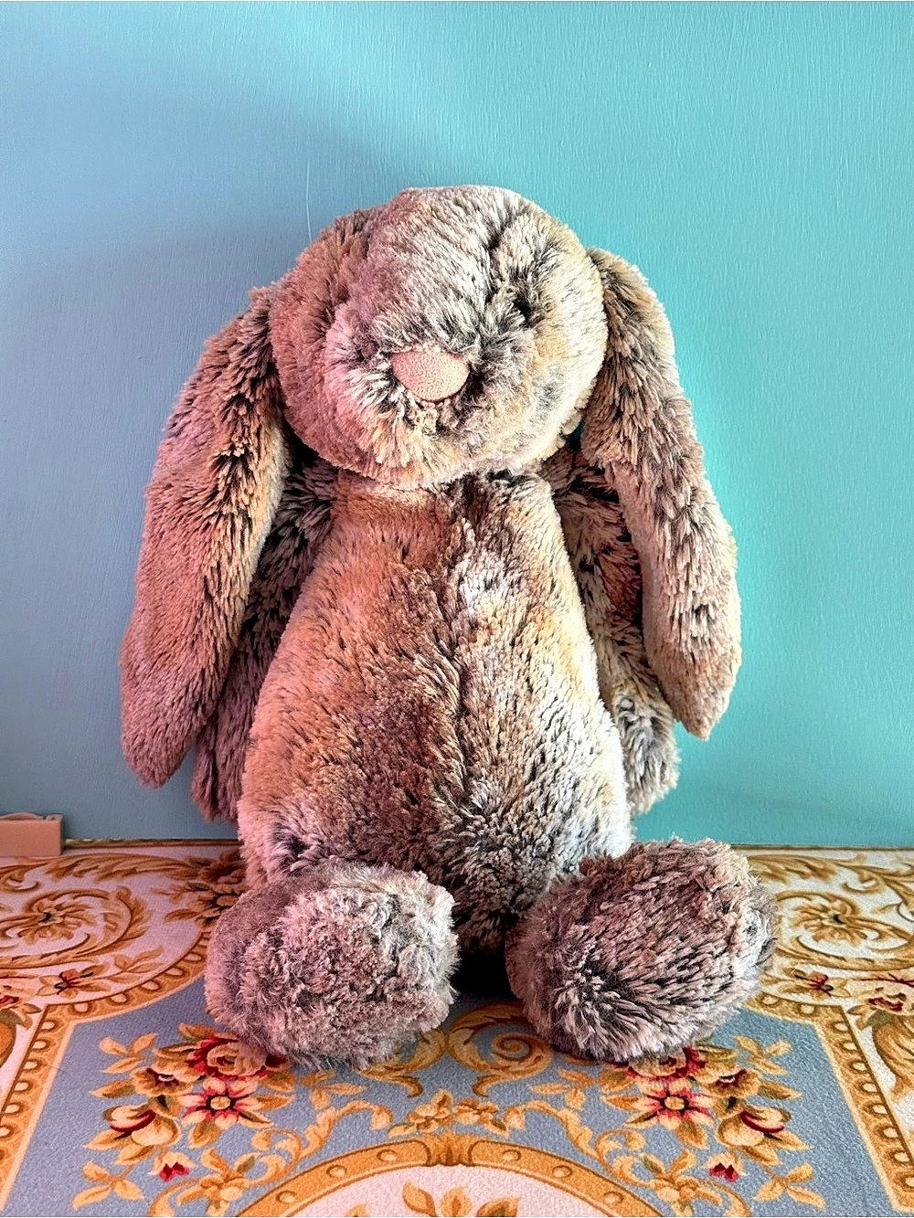 Jellycat Bashful Bunny Plush Bunny Brown Pink